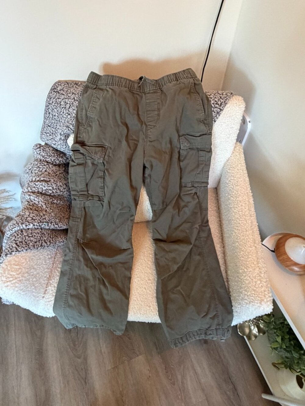 H&M Cargo Jogger Pants Olive Green Size S